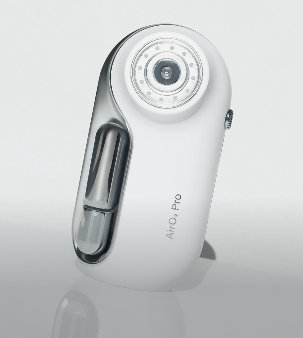 Close-up of device on the beach